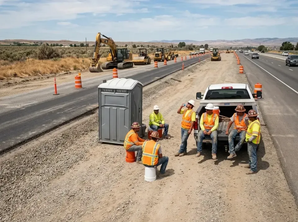 highway-road-construction-crew-007 — frequently asked questions, Porta Potty and Restroom Rentals in Jerome, ID
